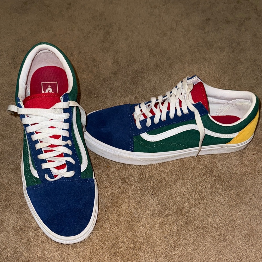 Vans Colorful Old Skool Sneakers - Blue, Green, Red, Yellow